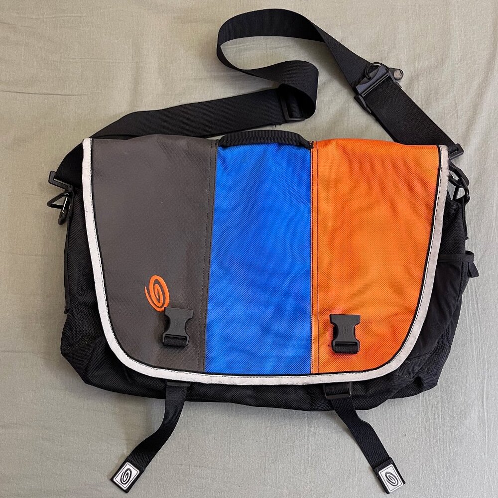 Timbuk2 commute/laptop messenger bag - blue & orange